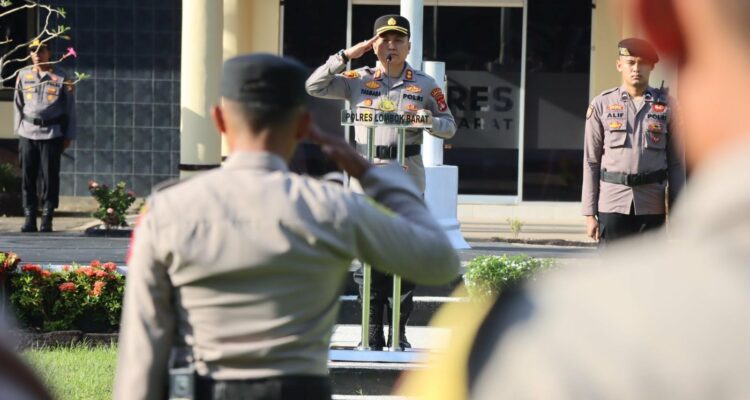 Upacara Harkitnas di Polres Lombok Barat, Teguhkan Nasionalisme dan Dedikasi