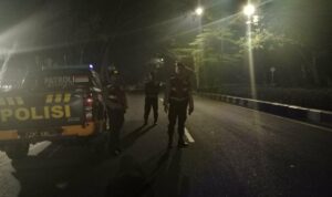 Patroli Blue Light Sat Samapta Cegah 3C di Jalur Bypass BIL I, Lombok Barat