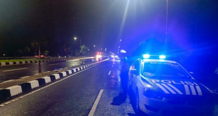 Satlantas Lombok Barat Intensifkan Patroli Malam di Jalur Bypass